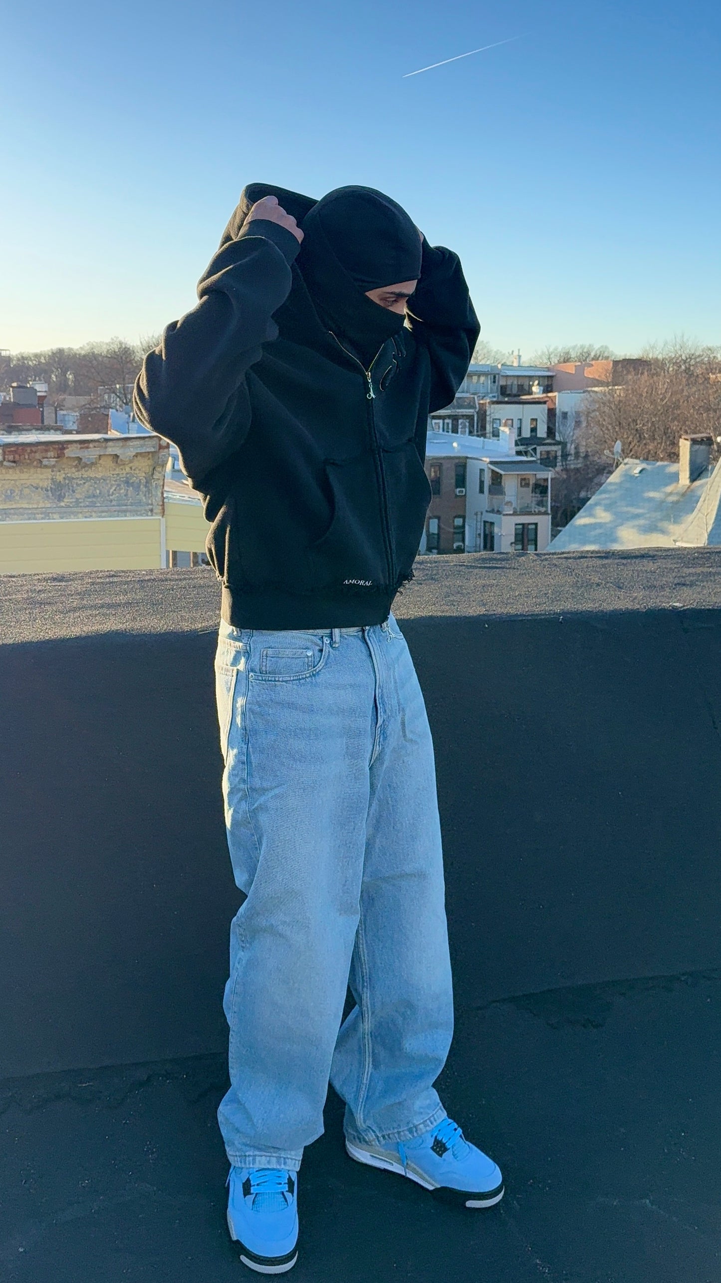 BLACK ZIPUP JACKET